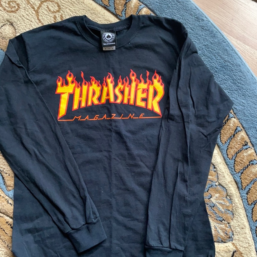 Thrasher magazine men’s black T-shirt